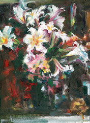 still life with lilies. copy - 388461976
