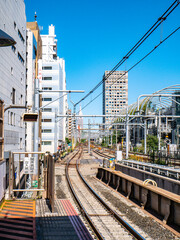 Fototapeta na wymiar 【渋谷駅】山手線、線路