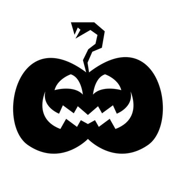 Halloween pumpkin silhouette