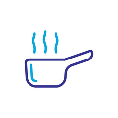sauce pan icon vector design trendy