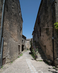 Sainte-Eulalie-de-Cernon village médiéval en Aveyron.	