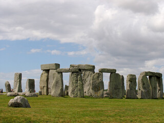 Fototapeta na wymiar Wiltshire, United Kingdom. Stonehenge is one of the most landmarks in UK. It's a prehistoric monument, it consists of a ring of standing stones