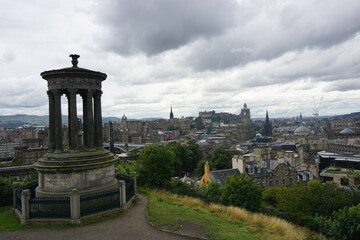 Landscape of Catlon hill in Edinburgh, Scotland
