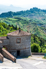 Castles in the hills of Romagna.