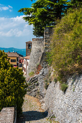 Fototapeta na wymiar Castles in the hills of Romagna.