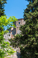 Fototapeta na wymiar Castles in the hills of Romagna.