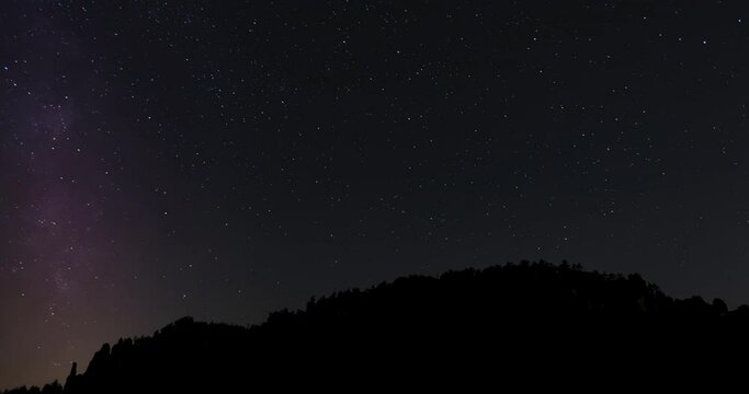 S&auml;chsische Schweiz-Milkyway at the Pfaffenstein