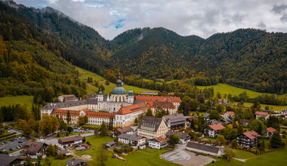 Oberammergau und Unterammergau Landschaft 