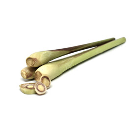 Lemongrass can be isolated on white background. Clipping path