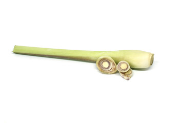 Lemongrass can be isolated on white background. Clipping path