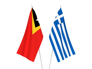 Greece and East Timor flags