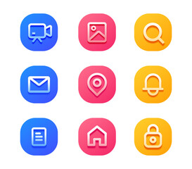 Minimalist icons set for your app or web. User interface icons