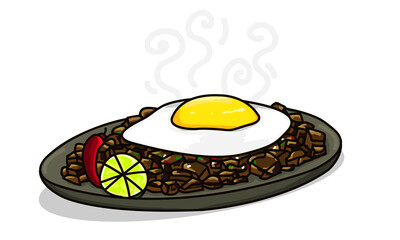 Sizzling sisig dish Philippines exotic food