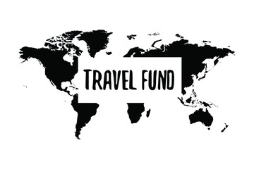Travel fund. Vector Quote