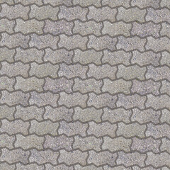 Naklejka premium Concrete flooring block assembled on a substrate of sand - type of flooring permeable to rain water as required by the building laws