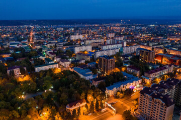 Obraz premium Panorama of Cherkessk city, Karachay-Cherkess Republic 