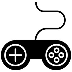 
A game controller, flat icon design of gamepad
