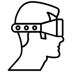 
Virtual reality head-mounted device or glasses
