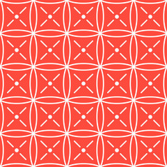 Japanese Geometric Embroidery Vector Seamless Pattern