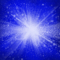 blue christmas background with snowflakes