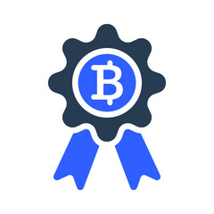 Bitcoin badge icon