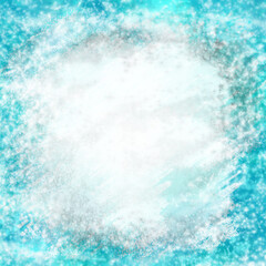 blue christmas background with snowflakes