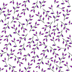 Pattern small Leaves illustration