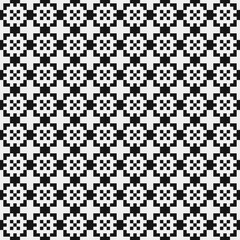 Fototapeta premium Abstract Cross Pattern Dots Logo generative computational art illustration