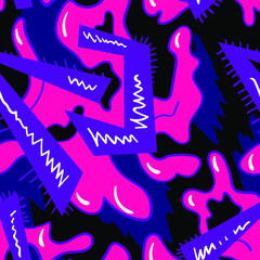 Abstract urban colorful seamless pattern for your creative ideas