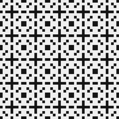 Fototapeta premium Abstract Cross Pattern Dots Logo generative computational art illustration