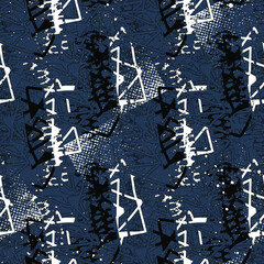 Urban hand drawn seamless abstract colorful pattern for your creative design