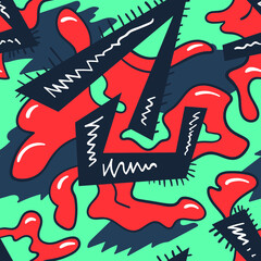 Abstract urban colorful seamless pattern for your creative ideas