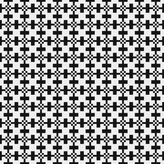 Fototapeta premium Abstract Cross Pattern Dots Logo generative computational art illustration