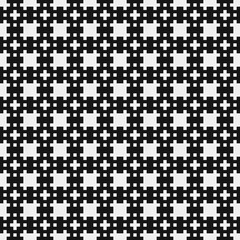 Fototapeta premium Abstract Cross Pattern Dots Logo generative computational art illustration