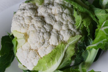 Close up of fresh raw cauliflower