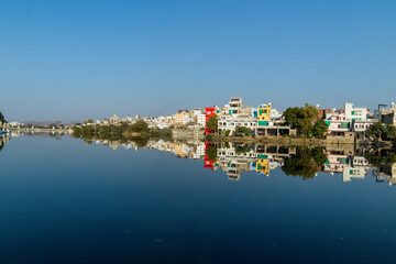 Various houses in Udaipur. Rajasthan