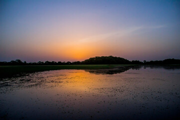 Fototapeta na wymiar Thol Lake, Ahmedabad