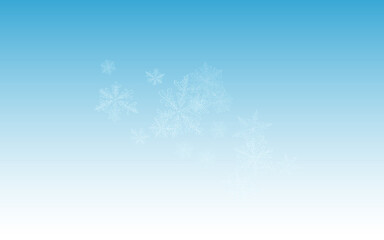 Silver Snowflake Vector Blue Background. Abstract 