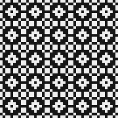 Fototapeta premium Abstract Cross Pattern Dots Logo generative computational art illustration