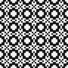 Fototapeta premium Abstract Cross Pattern Dots Logo generative computational art illustration