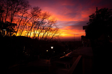 Tramonto in Frascati