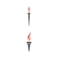 Torch  Logo Template vector symbol