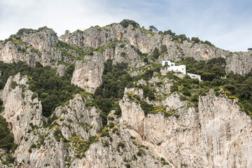View of capri island coast
