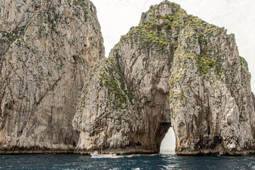 Arc of the Faraglioni rocks capri