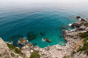 view of the sea fron the top of capri