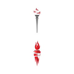 Torch  Logo Template vector symbol