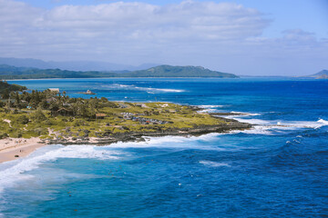 East Honolulu coast, Makapuu lookout, Oahu, Hawaii