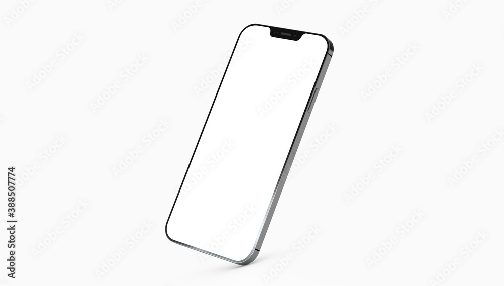 Aufkleber digital smartphone device mobile phone 3d isolated