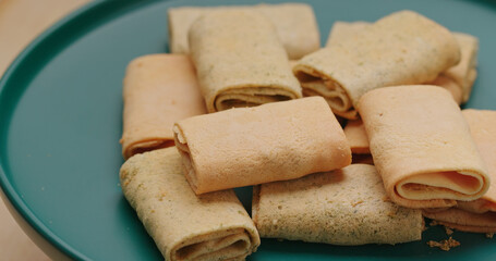 Phoenix Roll, hong kong local snack food , egg roll