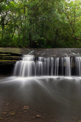 Close-up view of Terry's Creek waterfall, Sydney, Australia.